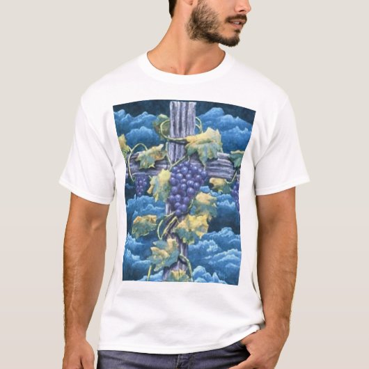 Ik ben de wijnstok t-shirt (Voorkant)