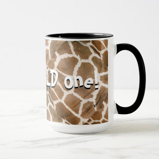 Ik ben de Wild One Animal Print Mok (Rechts)