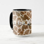 Ik ben de Wild One Animal Print Mok (Voorkant links)