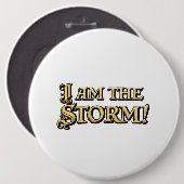 "Ik ben de winkel!" Knop Ronde Button 6,0 Cm (Voorkant /achterkant)
