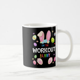 Ik ben de workout Bunny Pasen Feest Matching Famil Koffiemok