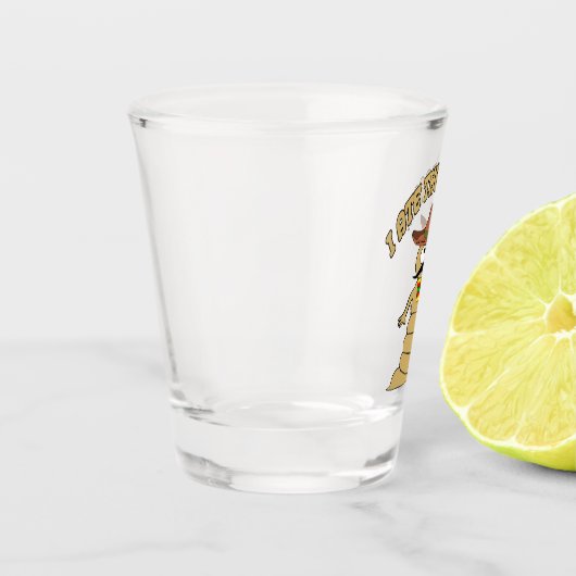 Ik ben de worm shot glas (Links)