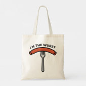 Ik ben de Wurst Tote Bag (Achterkant)