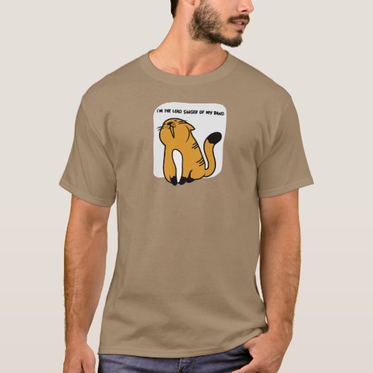 Ik ben de zanger van mijn band. T-Shirt (Voorkant)