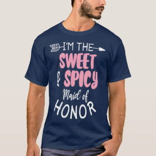 ik ben de zoete en pittige bruid t-shirt