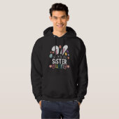 Ik ben de zuster Bunny Paasfamilie bijpassend Hoodie (Voorkant volledig)