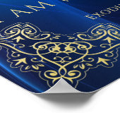 Ik ben degene die ik exodus 3 Hebreeuws English Ar Poster (Hoek)