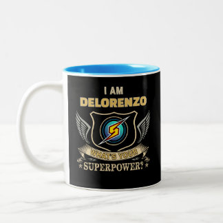 Ik Ben DELORENZO Wat Is Jouw Superkracht Tweekleurige Koffiemok