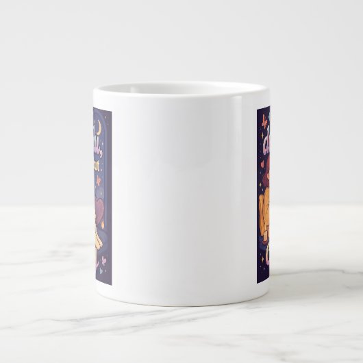 Ik ben delulu, maar gezellig 2 grote koffiekop (Voorkant)