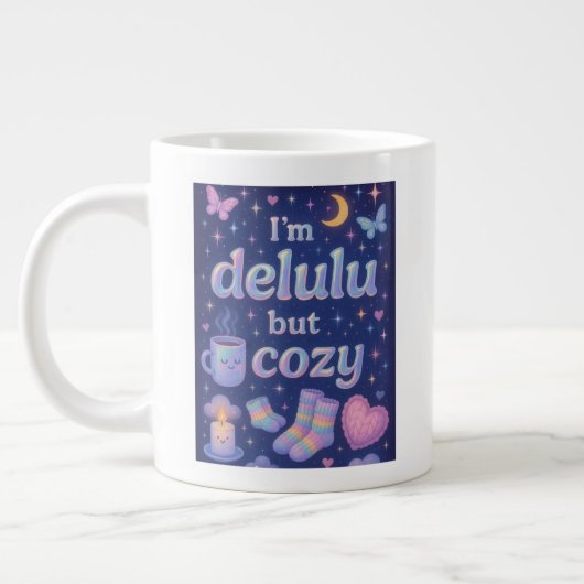 Ik ben delulu, maar gezellig grote koffiekop (Links)