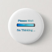 Ik ben den Computerprogrammeur Ontwerp Ronde Button 5,7 Cm (Voorkant)