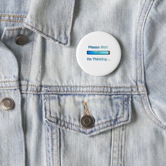 Ik ben den Computerprogrammeur Ontwerp Ronde Button 5,7 Cm (In situ)
