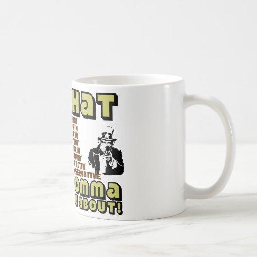 Ik ben die conservatief.... koffiemok (Rechts)