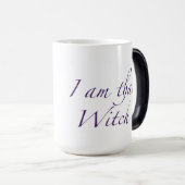 "Ik ben die heks" (linkshandig) Morphing Mok (Voorkant rechts)