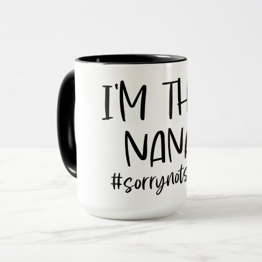 Ik ben die Nana/oma Mok (Voorkant links)