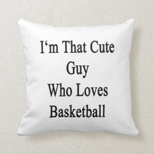 Ik ben die stomme vent die van Basketball houdt Kussen