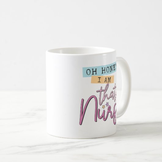 Ik ben die verpleegster koffie Mok verpleegkunde e (Voorkant rechts)