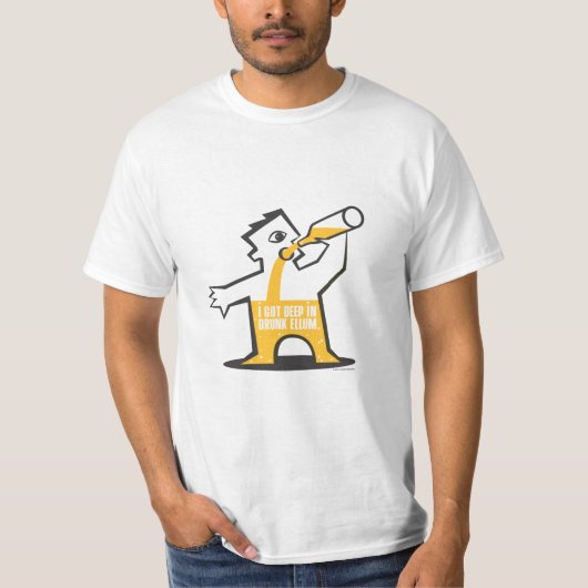 Ik ben diep in de Drink Ellum. T-shirt (Voorkant)
