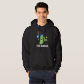 Ik ben Dinker Pickleball Player Paddle Graphic Hoodie (Voorkant volledig)