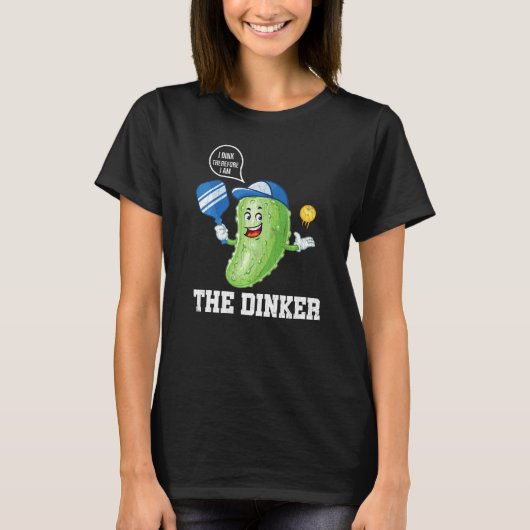 Ik ben Dinker Pickleball Player Paddle Graphic T-shirt (Voorkant)