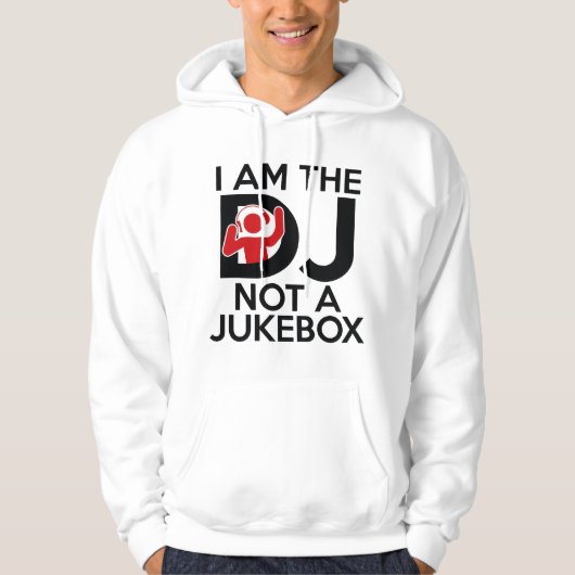 Ik ben DJ geen Jukebox Hoodie (Voorkant)