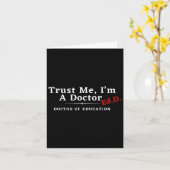 Ik ben doctor in de opvoeding Ed.d Kaart (Gele Bloem)