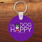 Ik ben Dog Happy Sleutelhanger (Voorkant)