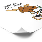 Ik ben dokter. | achtergrondkleur kiezen foto afdruk (Hoek)