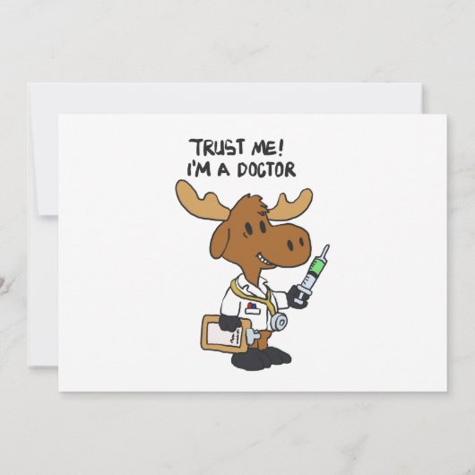 Ik ben dokter. | achtergrondkleur kiezen kaart (Achterkant)