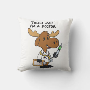 Ik ben dokter. achtergrondkleur kiezen kussen