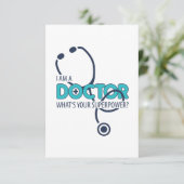 Ik ben dokter bedankkaart (Staand voorkant)