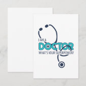 Ik ben dokter bedankkaart (Voorkant / Achterkant)