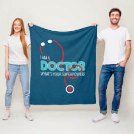 Ik ben dokter fleece deken