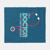 Ik ben dokter fleece deken (Voorkant (Horizontaal))