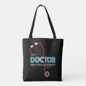 Ik ben dokter tote bag (Achterkant)