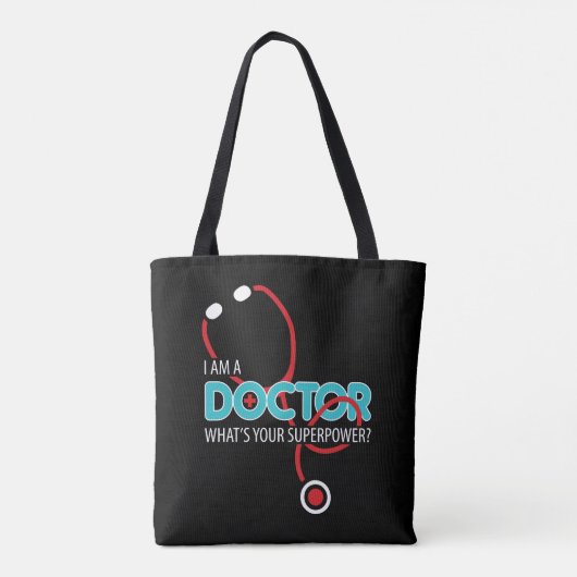 Ik ben dokter tote bag (Achterkant)