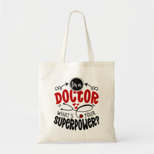 Ik ben dokter, wat is je supermacht? tote bag