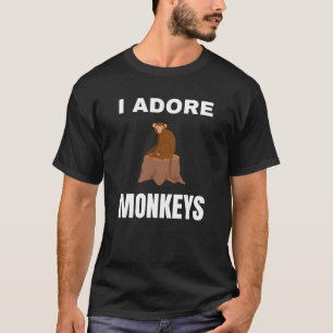 Ik ben dol op apen t-shirt