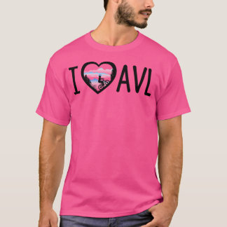 Ik ben dol op Asheville Mountain Biking - White Ba T-shirt