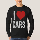 Ik ben dol op auto's t-shirt (Voorkant)