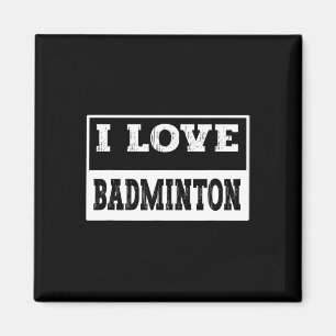 Ik ben dol op badmintondesign voor alle badmintonl magneet