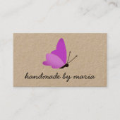 Ik ben dol op Butterfly Handmade By Name en Social Visitekaartje (Voorkant)