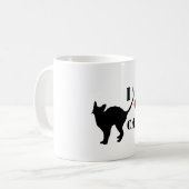 Ik ben dol op Cats & Black Cat Coffee / Tea mok (Voorkant links)