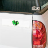 Ik ben dol op Cheer (groen) Bumpersticker (Op Truck)