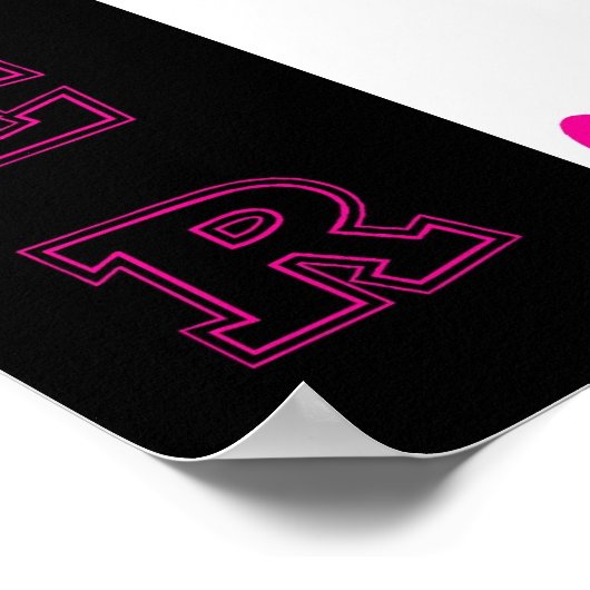 Ik ben dol op Cheerlead Poster (Hoek)