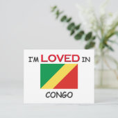 Ik ben dol op CONGO Briefkaart (Staand voorkant)
