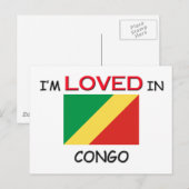 Ik ben dol op CONGO Briefkaart (Voorkant / Achterkant)