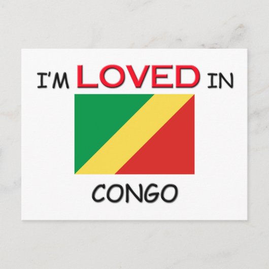 Ik ben dol op CONGO Briefkaart (Voorkant)