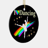 IK BEN DOL OP DANCING DESIGN KERAMISCH ORNAMENT (Rechts)