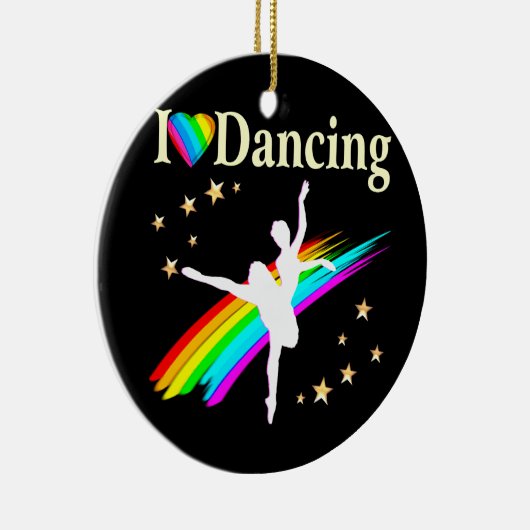IK BEN DOL OP DANCING DESIGN KERAMISCH ORNAMENT (Rechts)